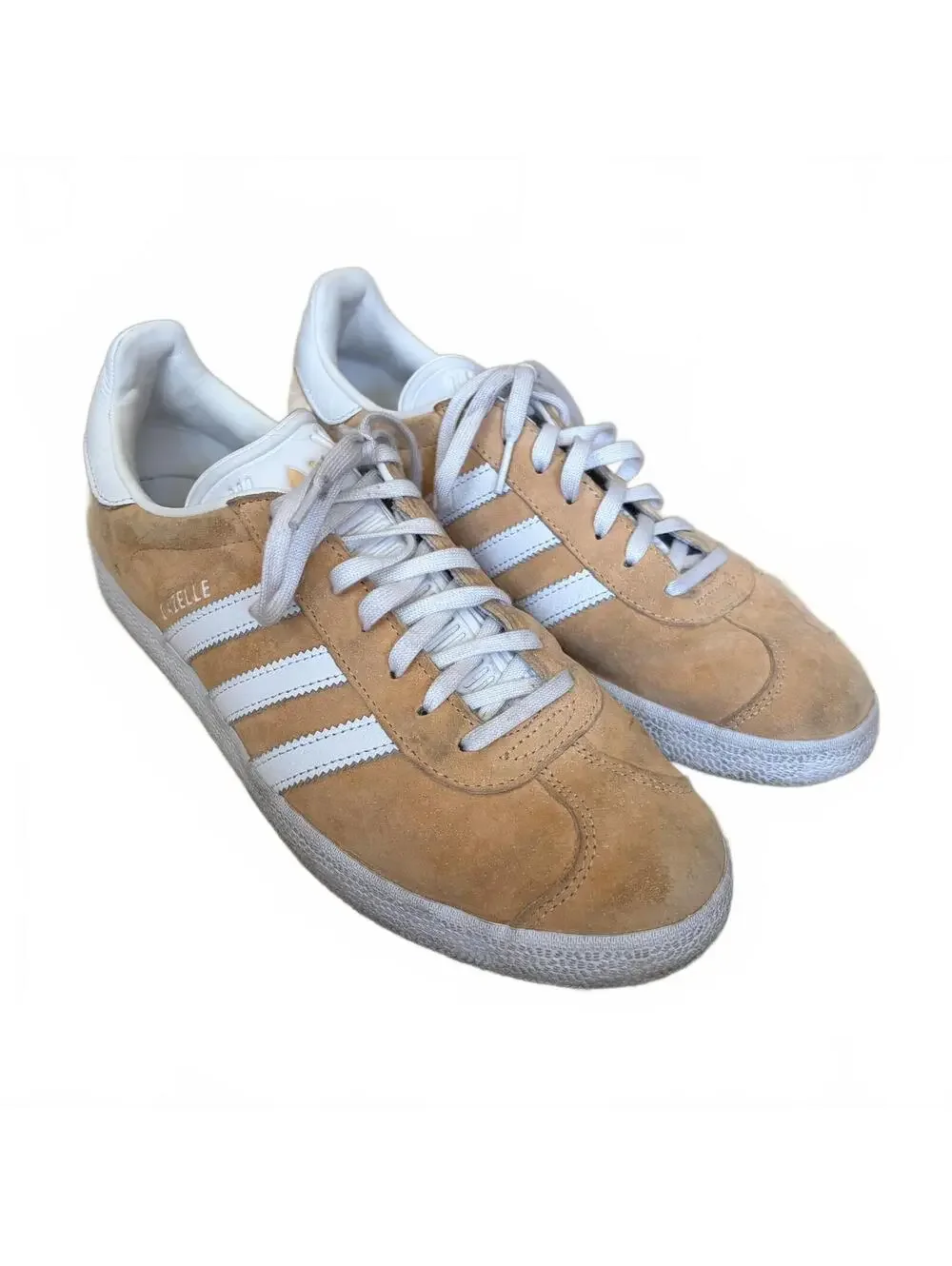 Adidas Gazelle Shoes Sneakers Suede Peach White 675001 Men's Size 11